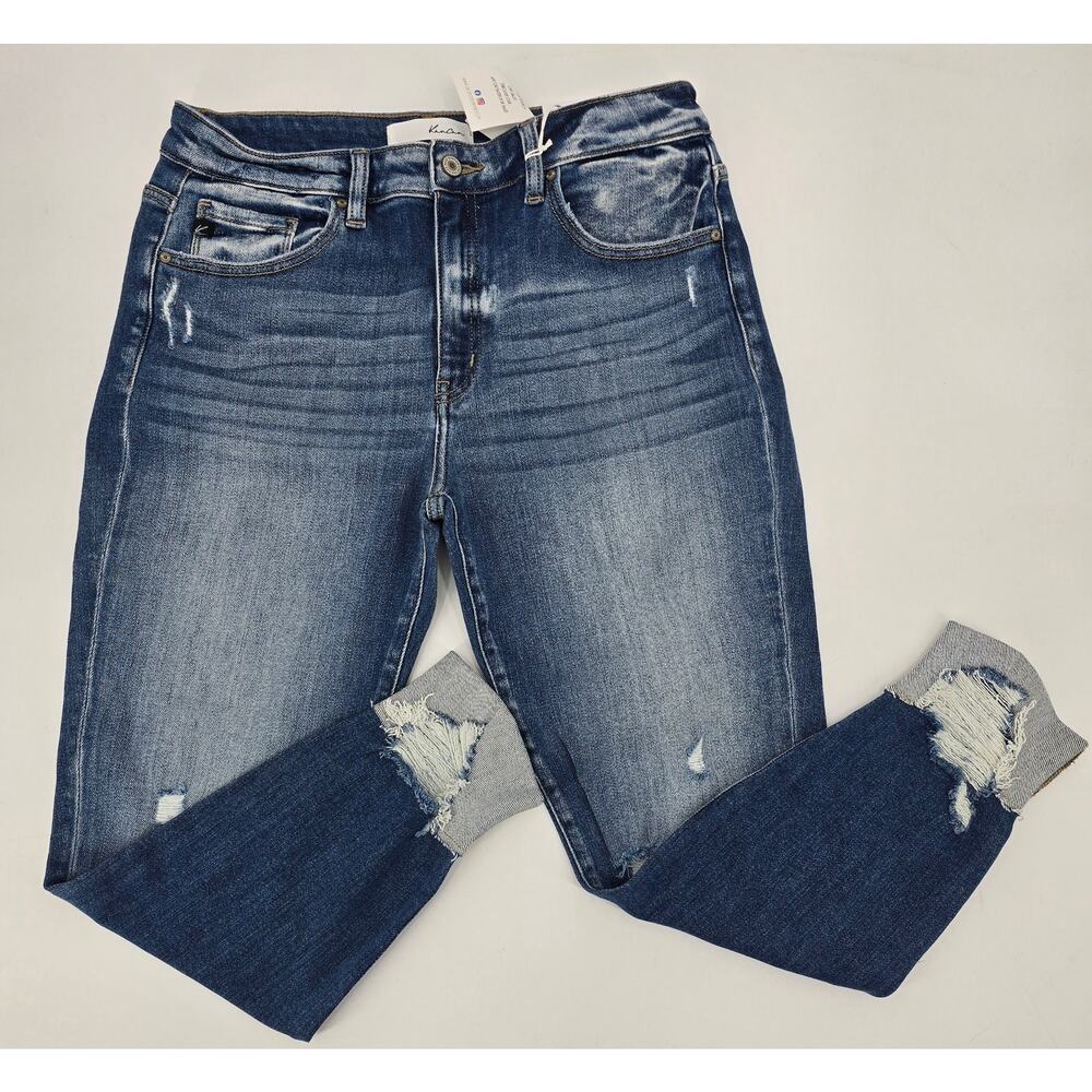 KanCan Distressed Cuffed Ankle Skinny‎ Jeans